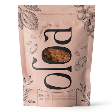 Oloa Dark Chocolate Peanut Butter Granola Chunks 330GR