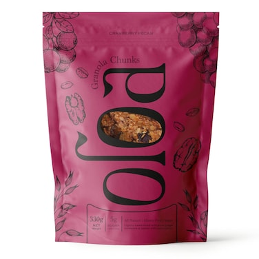 Oloa Cranberry Pecan Granola Chunks 330GR