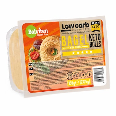 Balviten Gluten Free Keto Bagel With Sesame 150GR
