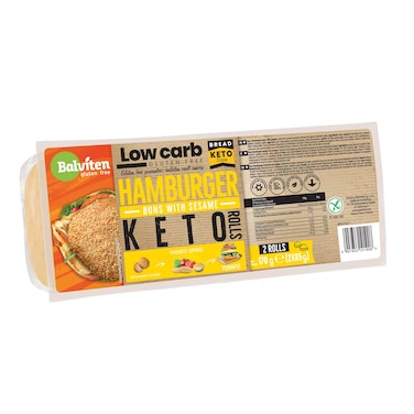 Balviten Gluten Free Low Carb Hamburger Buns With Sesame 170GR
