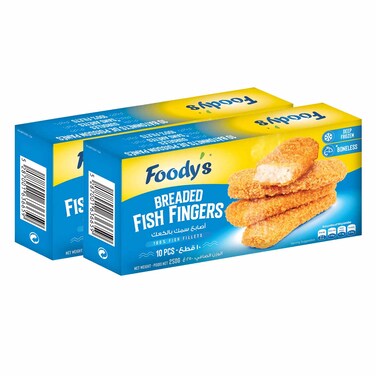 Foodys Breaded Fish Fingers 250GRx2