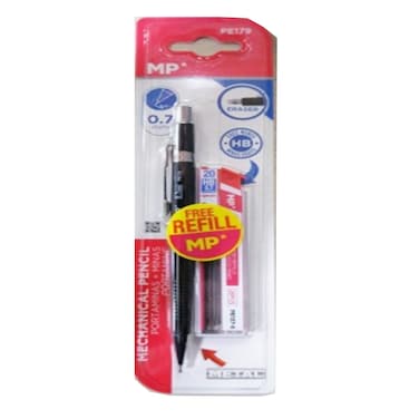 MP Mechanical Pencil 0.7 HB Black+Refill Blister
