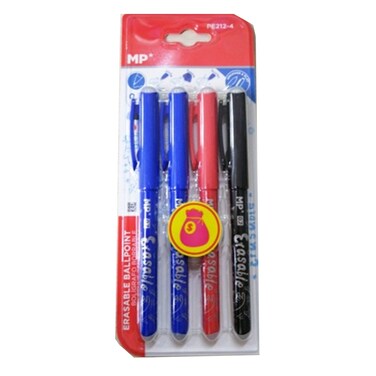 MP Set Friction BallPoint 0.7 x4 Pieces Blister