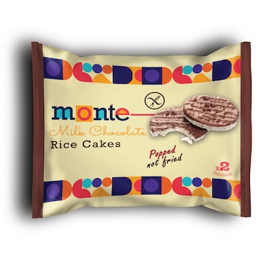 Monte Rice Cake Milk Chocolate 32GR