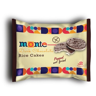 Monte Rice Cake Dark Chocolate 32GR