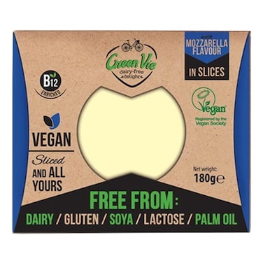 Green Vie Mozzarella Slices Vegan 180GR