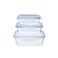 Rectangle Borosilicate Glass 3 Pieces