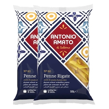 Antonio Amato Pasta Penne Rigate 2X500GR