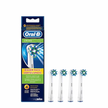 Oral-B Cross Action Replacement Brush Heads &ndash; 4 Pack
