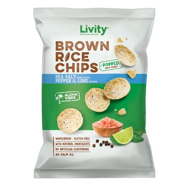 Livity Rice Chips Sea Salt 60GR