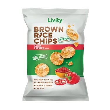 Livity Rice Chips Paprika 60GR