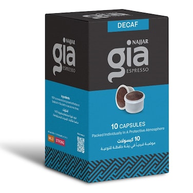 Najjar Gia Espresso Capsule Decaf 70GR
