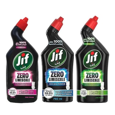 Jif Toilet Cleaner Assorted 750ML 2+1 Free