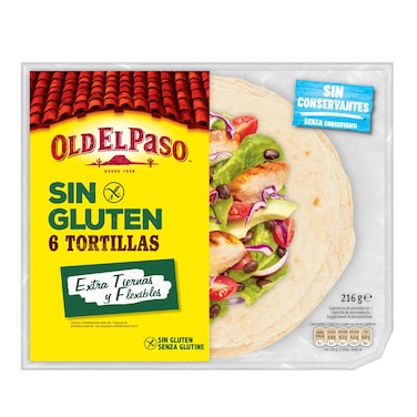 Old El Paso Sin Gluten Free Tortilla 216GR