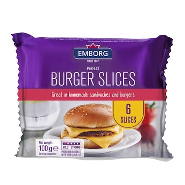 Emborg Perfect Burger Sliced Cheese 100GR