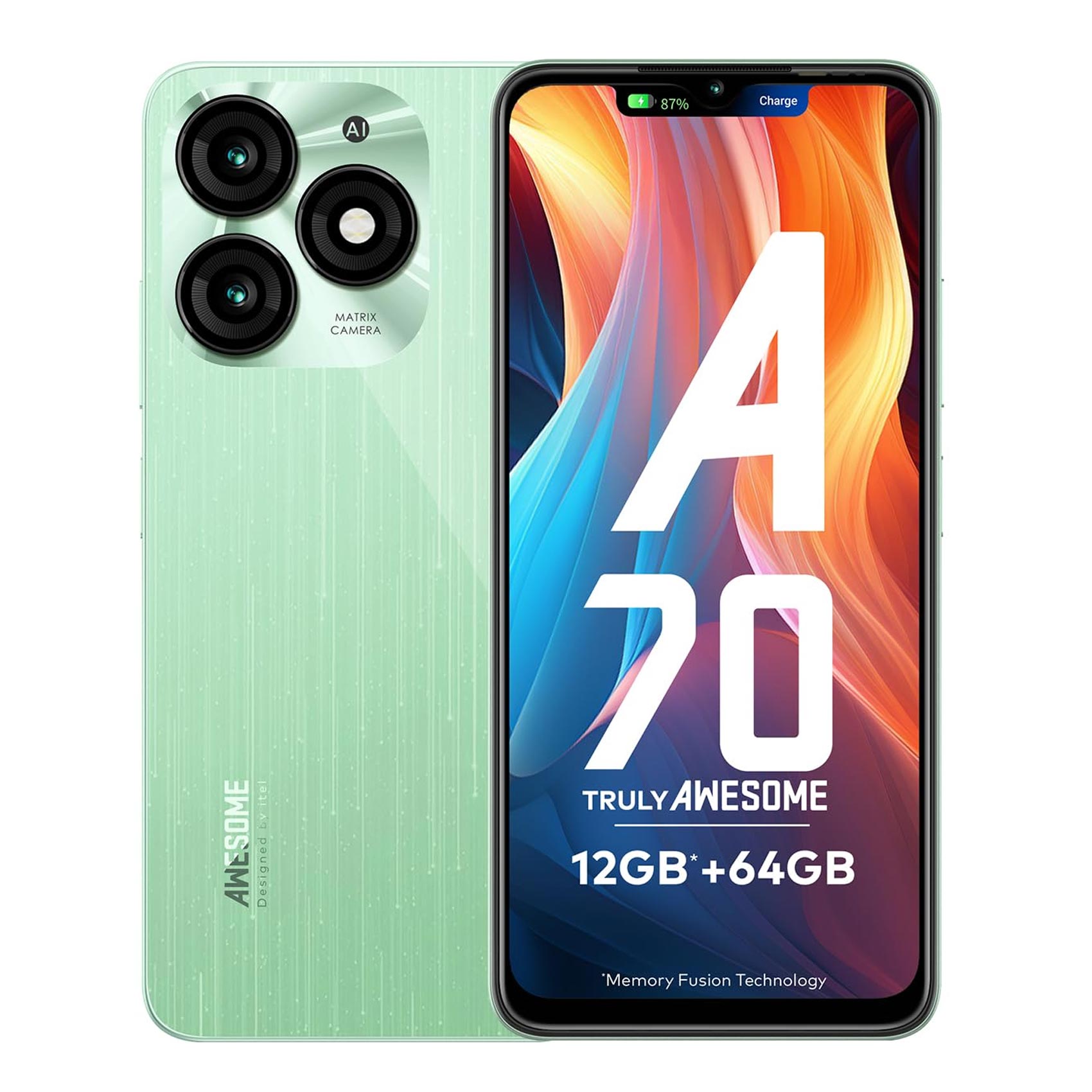 Buy Itel A70 A665L 256GB+4GB RAM Green12Gb(4+8) Online | Carrefour