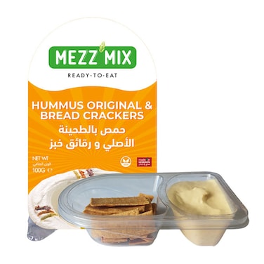 Mezzmix Hummus Orignal + Crackers 100GR