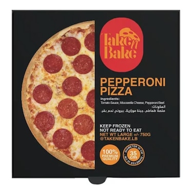 Take n Bake Pepperoni Pizza Large 750GR