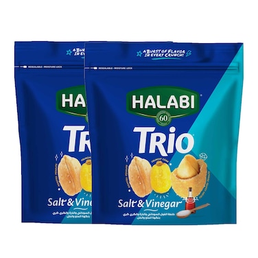 Halabi Trio Salt And Vinegar 2X150GR Special Price