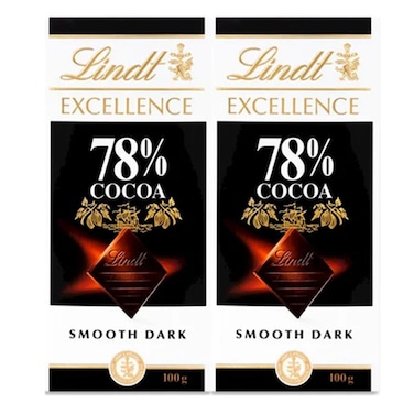Lindt Excel Dark 78% 2X100GR Special Price
