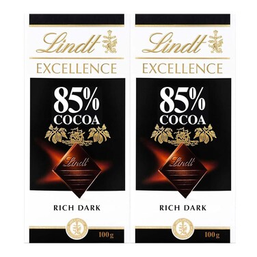 Lindt Excel Dark 85% 2X100GR Special Price
