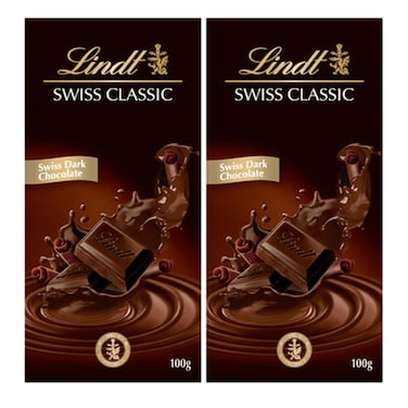 Lindt Swiss Chocolate 2X100GR Special Price