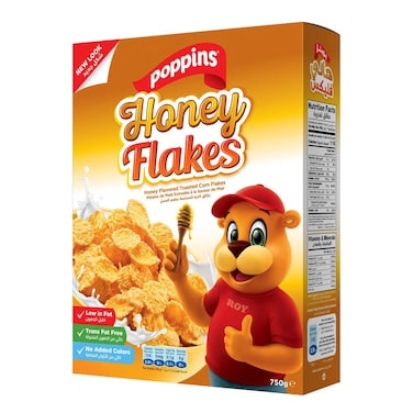 Poppins Cereal Honey Flakes 750GR