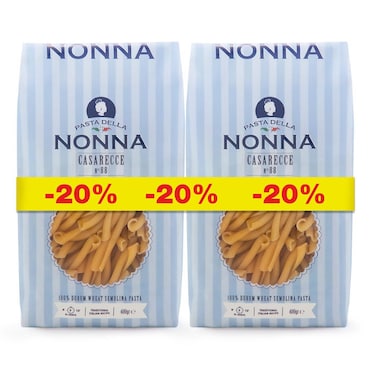 Della Nona  Pasta Casarecce N88 2X400GR 20% Off