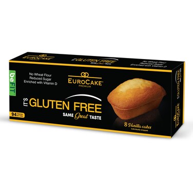 EuroCake Vanilla Cake Gluten Free 8X23GR