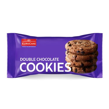 EuroCake Double Choco Chip Cookies 36GR