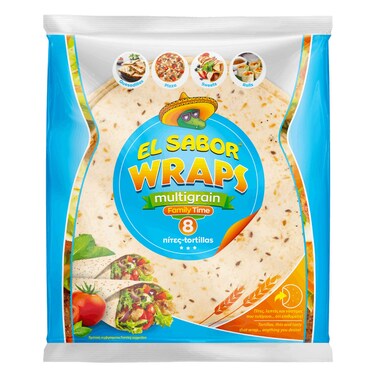 El Sabor Multigrain Family Wrap 320GR