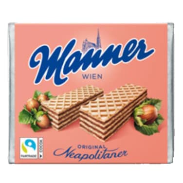 Manner Original Neapolitan Hazelnut Wafers 75GR