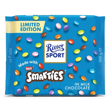 Ritter Sport Smarties Milk Chocolate 100GR