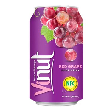 Vinut Red Grape Juice Can 330ML