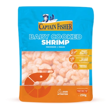 Captain Fisher Cooked Baby Shrimp 250GR