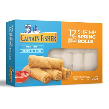 Captain Fisher Shrimp Spring Roll 12S 240GR
