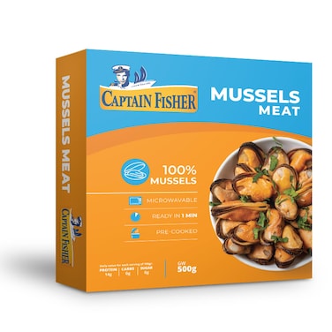 Captain Fisher Mussel Meat 500GR