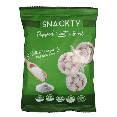Snackty Rice Cake Pops Salt And Vinegar 30GR