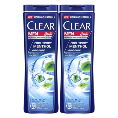Clear Shampoo Cool Sport Ment 2X360ML 20% Off