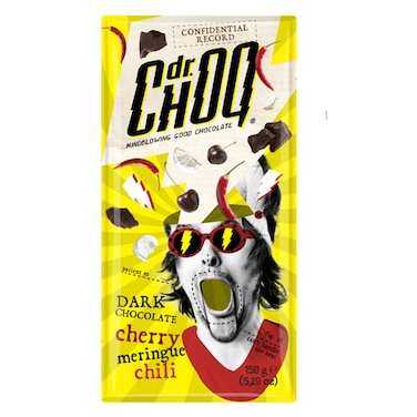 Dr Choq Chocolate Bar Dark Cherry Chili 150GR