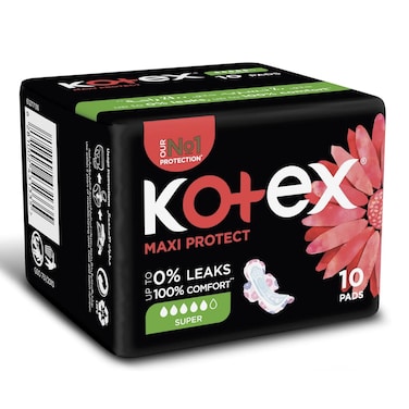 Kotex Pads Maxi Protect Super 10'S