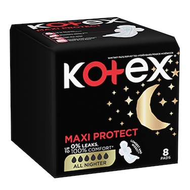 Kotex Pads Maxi Protect Night 8'S