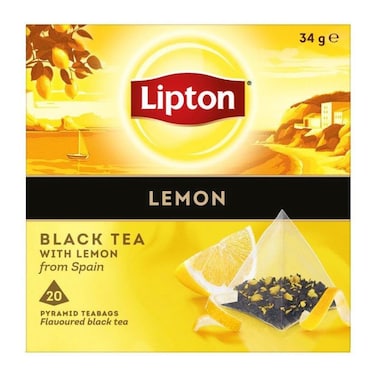 Lipton Black Lemon 20'S 34GR