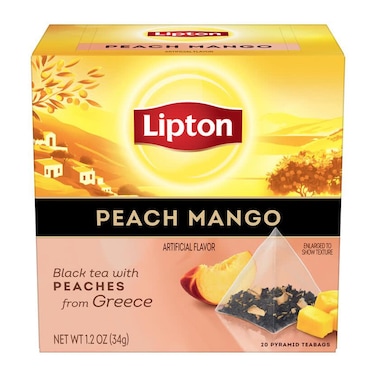 Lipton Black Peach Mango 20&#39;S 34GR