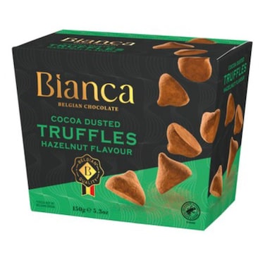 Bianca Belgian Truffle Chocolate Hazelnut 150GR