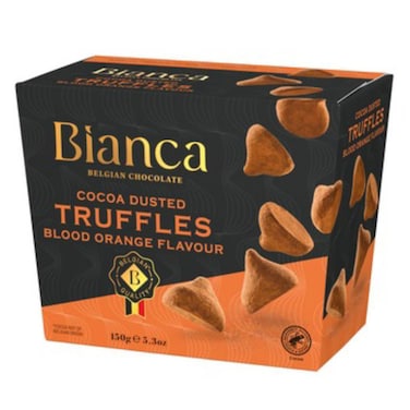 Bianca Belgian Truffle Chocolate Orange 150GR