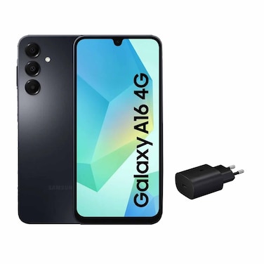 Samsung A16 4/128GB Black + 25W Charger