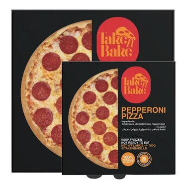 Take n Pepperoni Pizza Large 750GR+Small