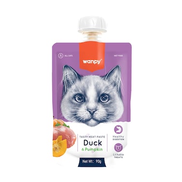 Wanpy Meat Paste Duck And Pumpkin For Cat 90GR