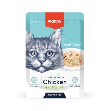 Wanpy Felits Chicken And Codfish For Cat 85GR